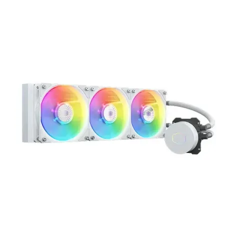Cooler Master MasterLiquid 360L Core ARGB 360mm Close-Loop PWM AIO CPU Liquid Cooler - White
