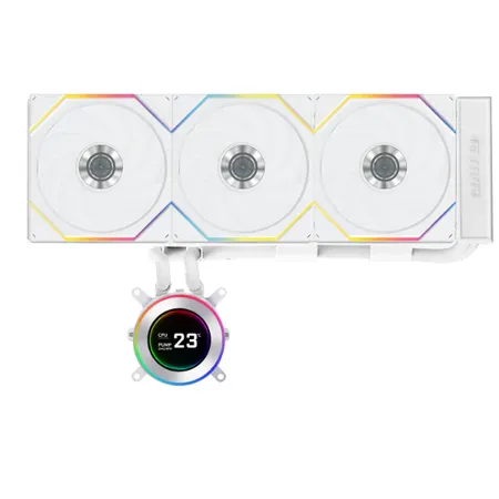 Lian Li Hydroshift II LCD-C 360TL 360mm CPU Liquid Cooler White (G89-GHS2LCD36TW-IN)