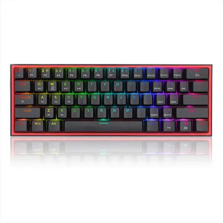 REDRAGON K616 Fizz Pro 60% Mechanical Wireless Gaming Keyboard ( Grey / White ) ( Red Linear Switch )