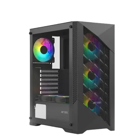 Ant Esports ICE 270M 6F Mid Tower Gaming Cabinet Black