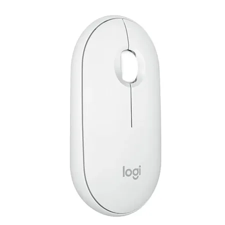 Logitech Pebble Mouse 2 M350s Multi Device Bluetooth Wireless Mouse - White
