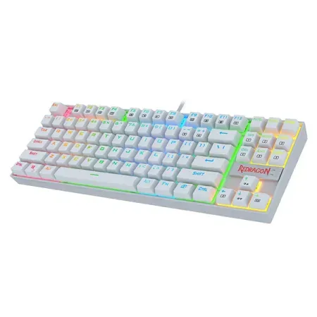 Redragon Kumara K552-RGB LED Backlit USB Mechanical Gaming Keyboard White (Blue Switch)