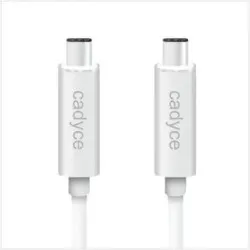 Cadyce USB-C Sync and Charge Cable (1M) 3A Charging Output White (CA-C2C)