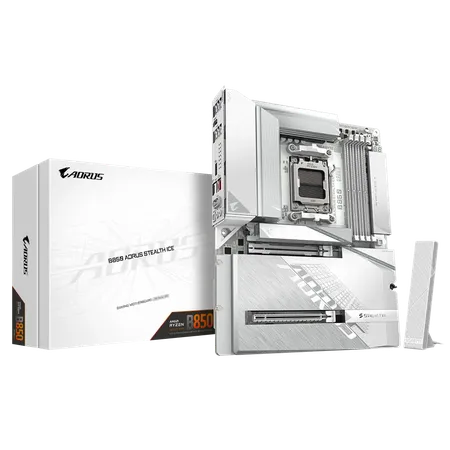 Gigabyte B850 AORUS STEALTH ICE AMD AM5 Socket DDR5 Motherboard