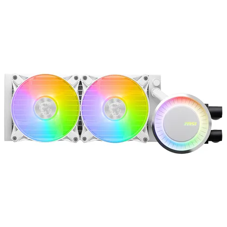 MSI MAG Coreliquid E240 ARGB 240mm with Intel & AMD Socket Support, Dual 120mm Fans, CPU Liquid Cooler