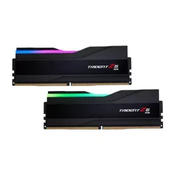GSKILL TRIDENT Z5 RGB (INTEL XMP) 32GB (2 X 16GB) SDRAM DDR5-6000 CL30-40-40-96 1.35V DUAL CHANNEL DESKTOP MEMORY/RAM F5-6000J3040F16GX2-TZ5RK (BLACK)