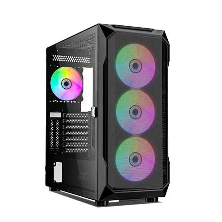 ANT ESPORTS ICE 410TG MID-TOWER E-ATX CABINET BLACK