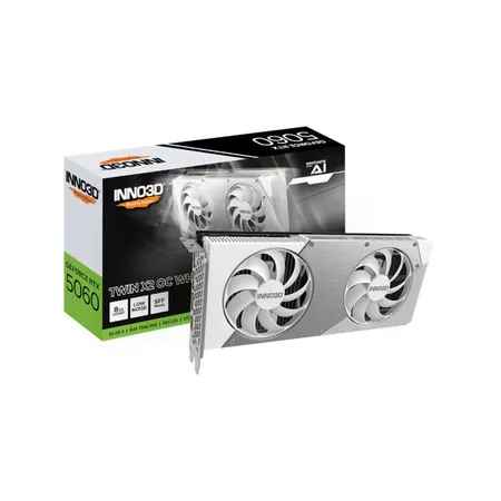INNO3D GeForce RTX 5060 Twin X2 OC White 8GB GDDR7 Graphic Card