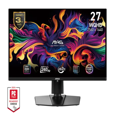 MSI MAG 271QPX QD-OLED E2 27" WQHD 240Hz 0.3ms Gaming Monitor