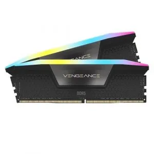 Corsair VENGEANCE RGB 32GB (16GB x 2) DDR5 6400Mhz CL32 AMD EXPO & Intel XMP Desktop Memory (RAM) Black
