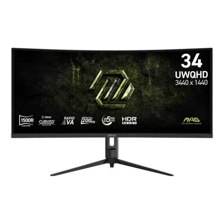 MSI MAG 342CQRF E20 34" 200Hz 0.5ms UWQHD 1500R Curved Gaming Monitor