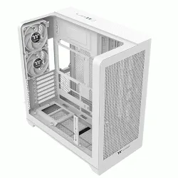 Thermaltake View 390 Air Snow ATX Mid Tower PC Case with Curved Tempered Glass & Mesh Front Panel