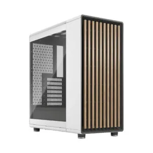 Fractal Design North Chalk White Clear TG Atx Mid Tower Cabinet (Chalk White) (FD-C-NOR1C-04)