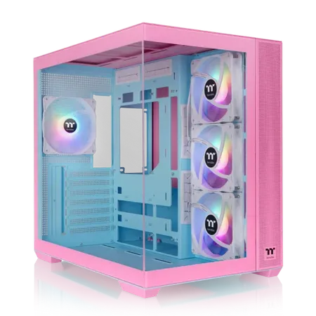 Thermaltake View 380 TG ARGB Bubble Pink ATX Mid Tower Cabinet (CA-1Z2-00MAWN-00)