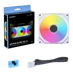Lian Li UNI Fan SL-Infinity Wireless – 120 – Single Pack (Reverse Blade) White (12RSLIN1W1W)