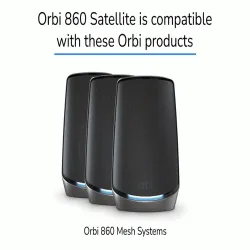 Netgear Tri-Band Mesh Black edition WiFi 6 System (RBK862SB)