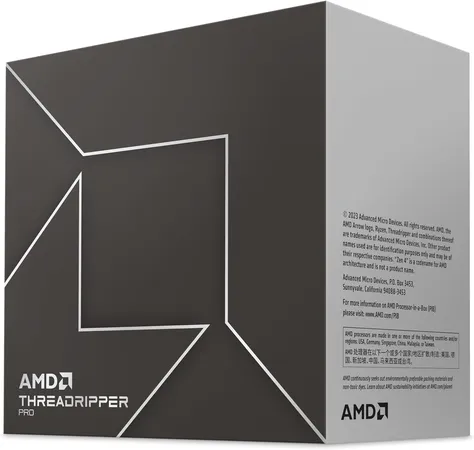 AMD Ryzen Threadripper PRO 7995WX Tray 96 Core, 192 Thread, Zen 4, 5.1 GHz Boost, PCIe 5.0, sWRX9 Workstation Processor