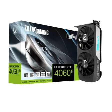 Zotac GeForce Rtx 4060 Ti Twin Edge 8Gb Graphics Card (ZT-D40610E-10M)