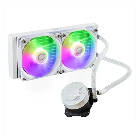 Cooler Master MasterLiquid ML240 Core ARGB CPU Liquid Cooler (White)