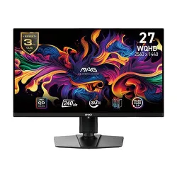 MSI MAG 271QPX QD-OLED E2 27" WQHD 240Hz 0.3ms Gaming Monitor