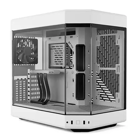 HYTE Y60 Premium Mid-Tower PC ATX Case with Panoramic Glass-(Black/White)