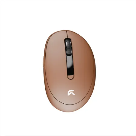 CYBEART Pocket Wireless Ergonomic productivity Mouse ( Mocha ) ( 2400DPI / 7 Macro Buttons )