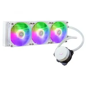 Cooler Master MasterLiquid 360L Core ARGB 360mm Close-Loop PWM AIO CPU Liquid Cooler - White