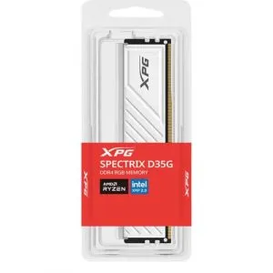 ADATA XPG Spectrix D35G RGB 32GB ( 32GBx1 ) 3600MHz DDR4 RAM ( White ) ( CL18 )