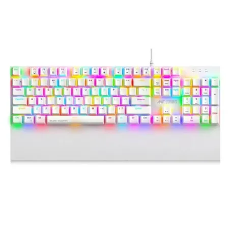 ANT ESPORTS MK4100 Full Size RGB Wired Gaming Keyboard ( White ) ( Red Switch )