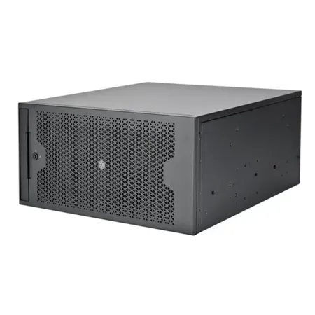 SilverStone RM53-502 5U Rackmount Server Chassis Supports SSI-EEB ATX 360mm Radiator Dual PSU-With Rail