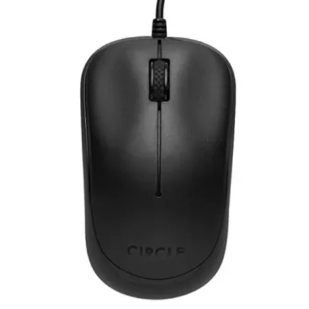 CIRCLE Cm-327 Optical Input Mouse, USB, Black