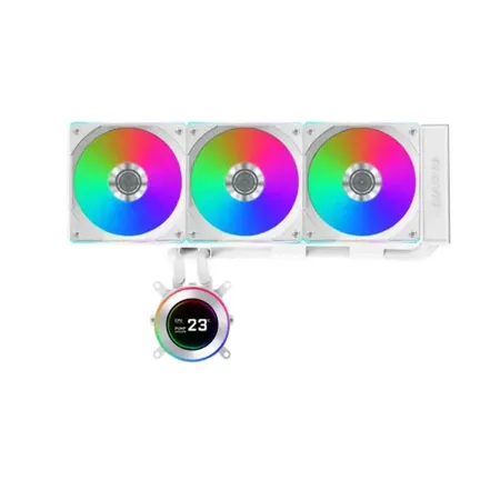Lian Li Hydroshift II LCD-C 360CL 360mm CPU Liquid Cooler White (G89-GHS2LCD36RW-IN)
