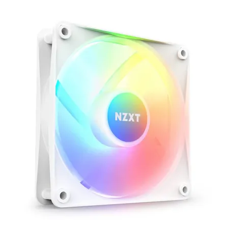 NZXT F120RGB DUO - 120MM DUAL-SIDED RGB FAN - TRIPLE PACK (WHITE) W/RGB CONTROLLER-RF-D12TF-W1