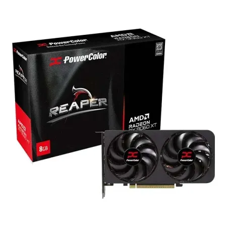 PowerColor Reaper RX 9060 XT 8GB GDDR6 Graphics Card (RX9060XT 8G-A)