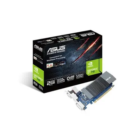 ASUS GeForce GT710 2GB GDDR5 64-Bit Graphics Card with 0db Efficient Cooling