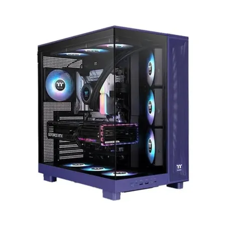 Thermaltake View 380 XL TG ARGB Mid Tower Tempered Glass Computer Case - Future Dusk