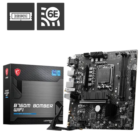 MSI B760M Bomber WiFi Motherboard...