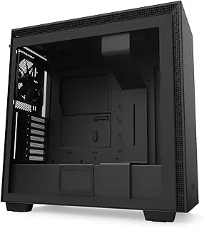 NZXT H710 - ATX Mid Tower PC Gaming Case - Black - Front I/O USB Type-C Port - Quick-Release Tempered Glass Side Panel - Cable Management System - Water-Cooling Ready - Steel Construction