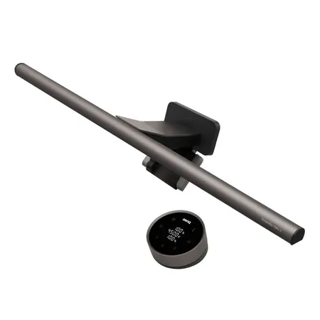 BENQ SCREENBAR HALO LED MONITOR LIGHT| LAMP WITH WIRELESS CONTROLLER| ADJUSTABLE BRIGHTNESS AND COLOR TEMPERATURE| EYE-CARE| NO SCREEN GLARE| SPACE SAVING| CURVED MONITORS| USB