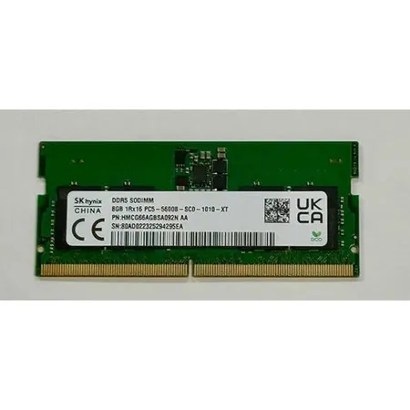 Hynix 8GB DDR5 5600MHz CL46 262‑Pin 1Rx16 SO‑DIMM Laptop Memory (Pulled Out)
