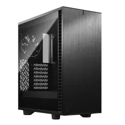 Fractal Design Define 7 Compact Black Mid‑Tower Cabinet with USB Type‑C, Sound‑Dampened Steel Panels, ATX Support & Up to 360 mm Radiator Support