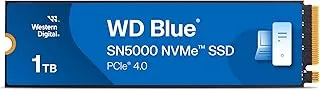 Western Digital WD Blue SN5000 NVMe 1TB, Upto 5150MB/s R, 4900MB/s W, 5Y Warranty, PCIe Gen 4 NVMe M.2 (2280), Gaming Storage, Internal Solid State Drive (SSD) (WDS100T4B0E)