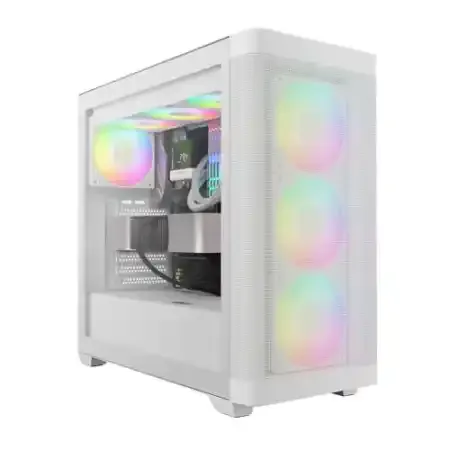 GAMDIAS Athena M3 ARGB E-ATX White Mid Tower Case