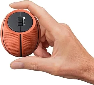 Portronics ToadPlay Basketball Mini Wireless Bluetooth Mouse with Dual Wireless Connectivity (BT + 2.4 GHz), Rechargeable Battery, Noise-Free Clicking, Multi-Device Pair, Adjust Sensitivity (Brown)