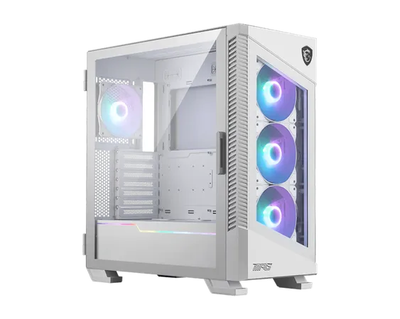 Msi Mpg Velox 100R Argb Atx Mid Tower Cabinet (White) (MPG-VELOX-100R-WHITE)