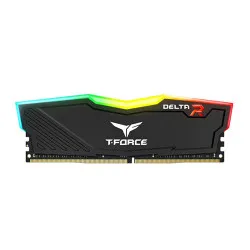 Teamgroup T-Force Delta RGB 8GB (8GBx1) DDR4 3200MHz Memory - Black (TF3D48G3200HC16F01)