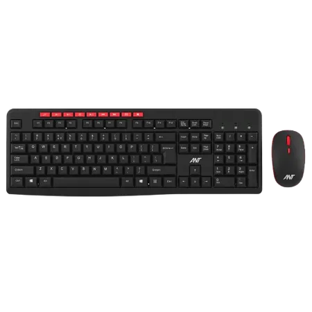 ANT ESPORTS WK200 PROFESSIONAL WIRELESS KEYBOARD & MOUSE COMBO BLACK (R-41285455) (ETA-SD-20241110953) (ETA-SD-20241110999)