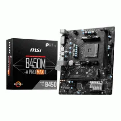 MSI B450M-A Pro Max DDR4 AMD AM4 MATX PCI-E 2.0 Gaming Motherboard