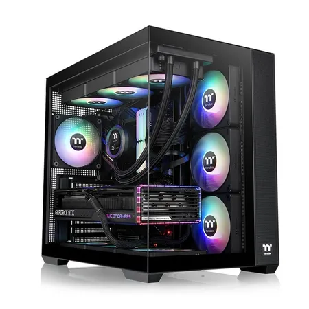 Thermaltake View 380 TG ARGB Snow Mid Tower Chassis (CA-1Z2-00M6WN-00)