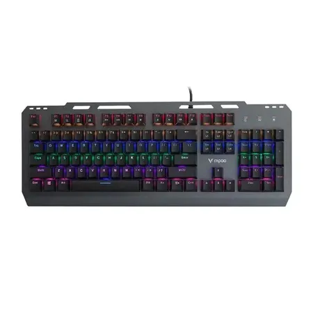 RAPOO GK500 RGB Mechanical Full Size Wired Gaming Keyboard ( Black ) ( Clicky Blue Switch )